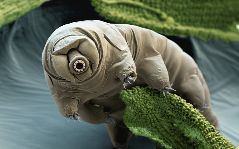 Riktiga björndjur fotade med mikroskop